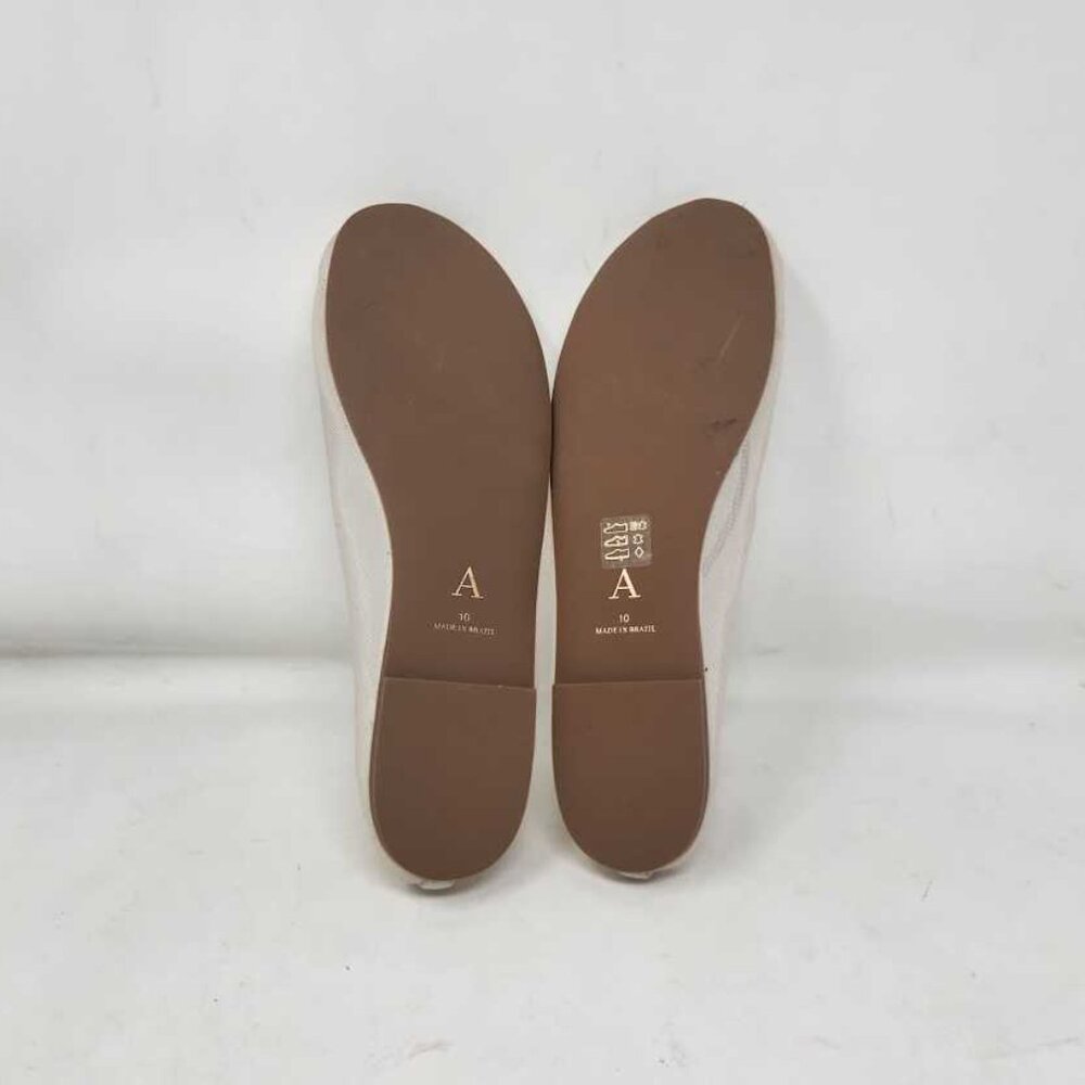 New women's 10 By Anthropologie mesh ballet flats in Cream - Picture 9 of 11